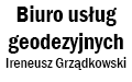 Biuro Usług Geodezyjnych. Zespół geodetów uprawnionych: Grządkowski I., Mucha W., Pruś S., Chorzępa K.